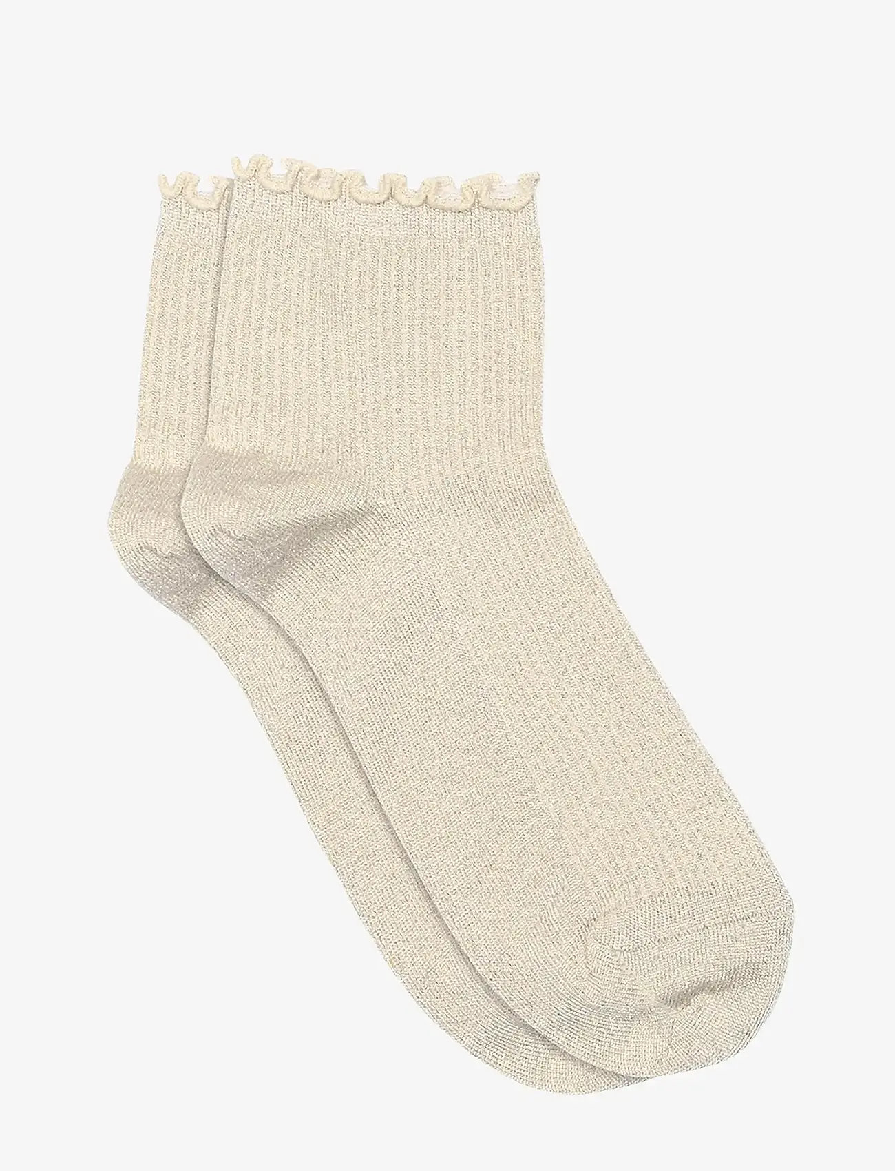 mp Denmark - Lis glitter short socks - sneackersocken - champagne - 0