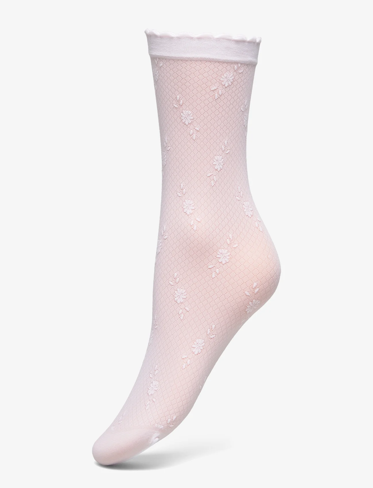 mp Denmark - Margot nylon socks - lägsta priserna - white - 0
