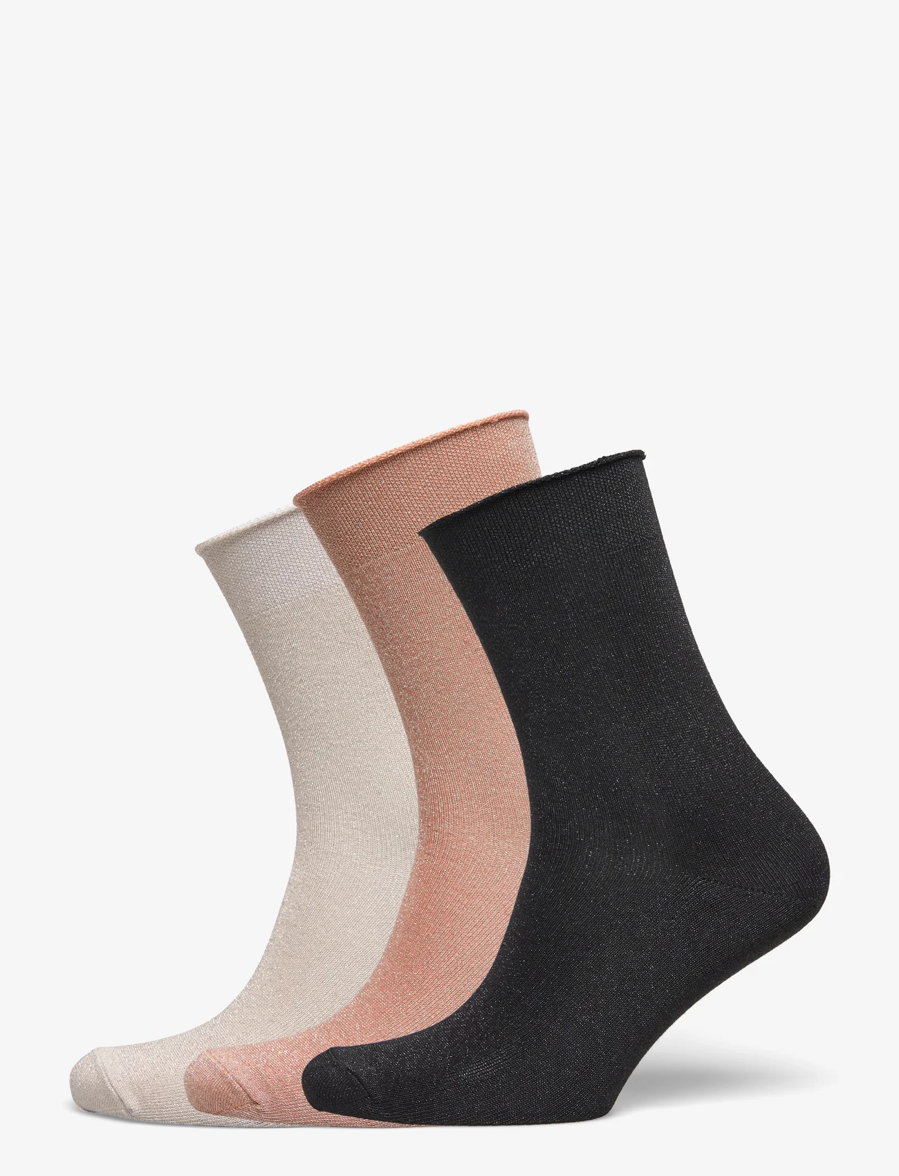 mp Denmark - Lucinda socks 3-pack - zemākās cenas - black - 0
