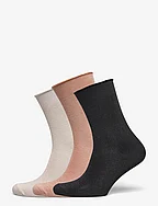 Lucinda socks 3-pack - BLACK