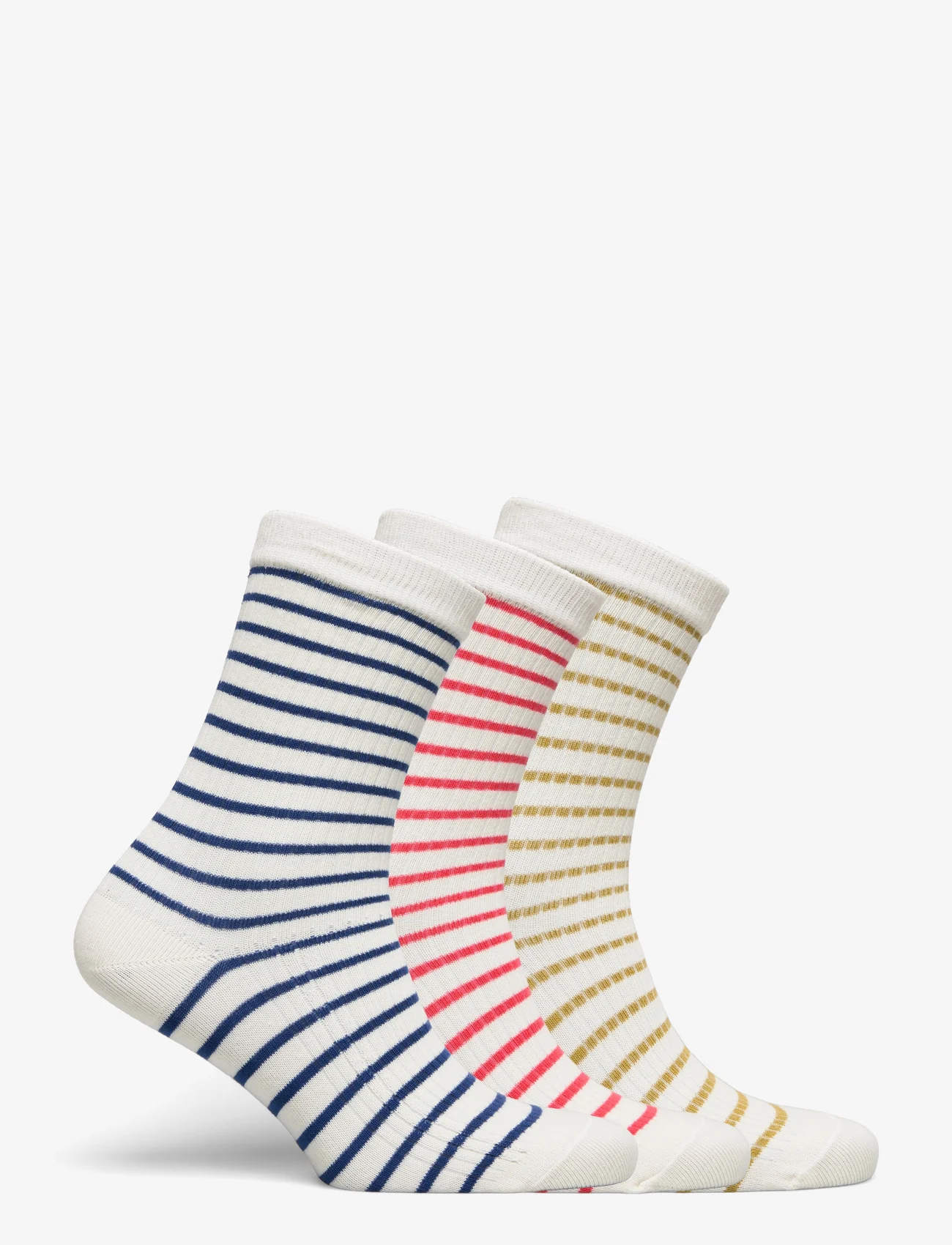 mp Denmark - Lydia socks 3-pack - lägsta priserna - true blue - 1