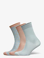 Glitter socks 3-pack - SLATE BLUE