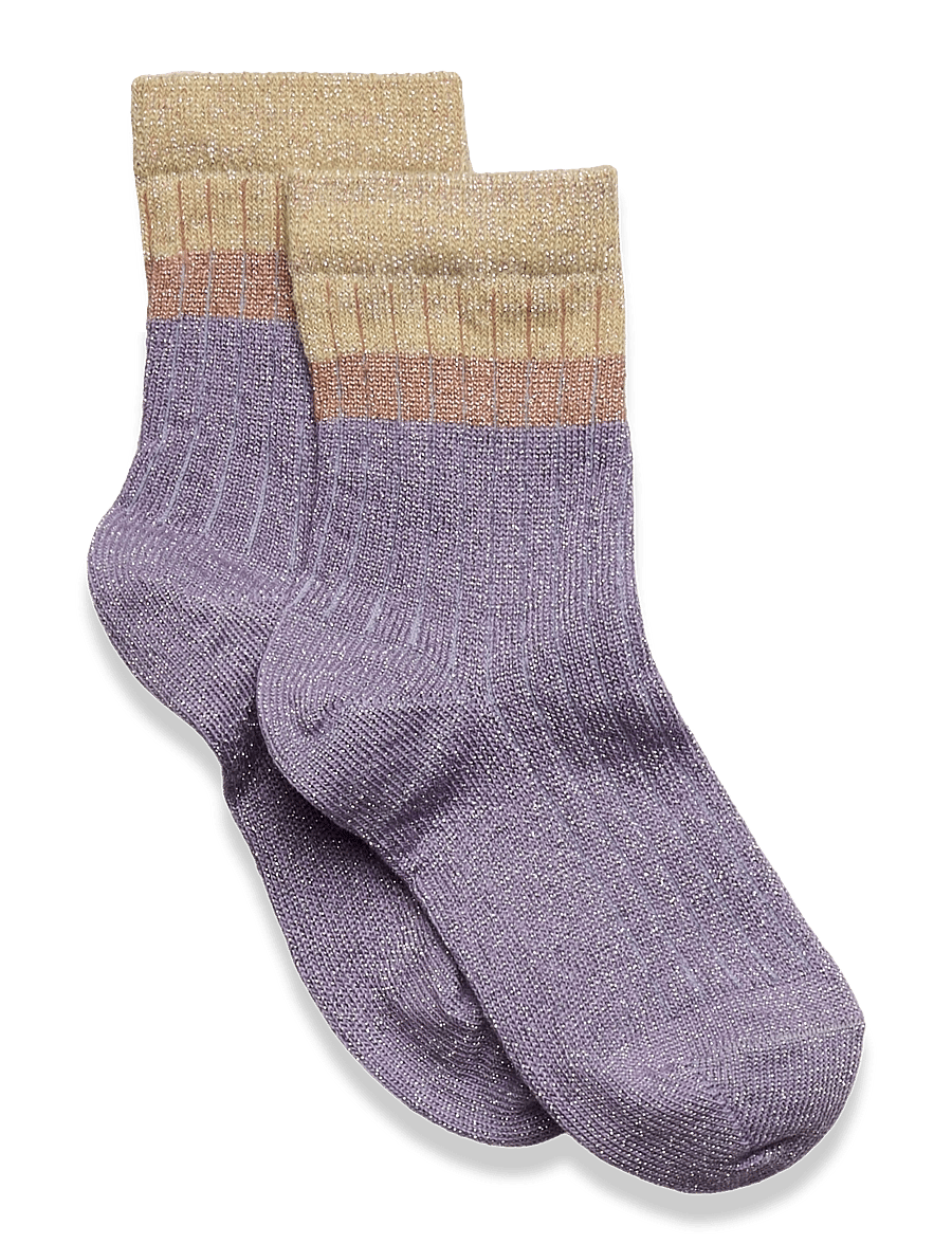 mp Denmark - Norma glitter socks - strumpor - mellow green - 0