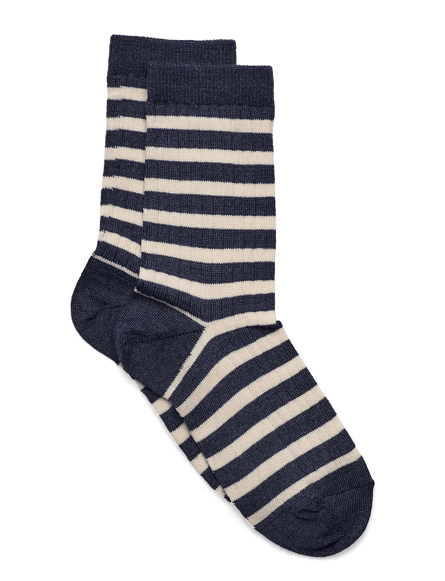 mp Denmark - Elis socks - strømper - dark denim melange - 0