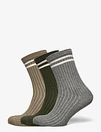 Ben socks - 3-pack - GREY MULTI MIX