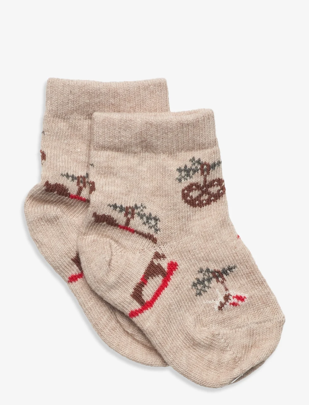 mp Denmark - Julle socks - strumpor - beige melange - 0