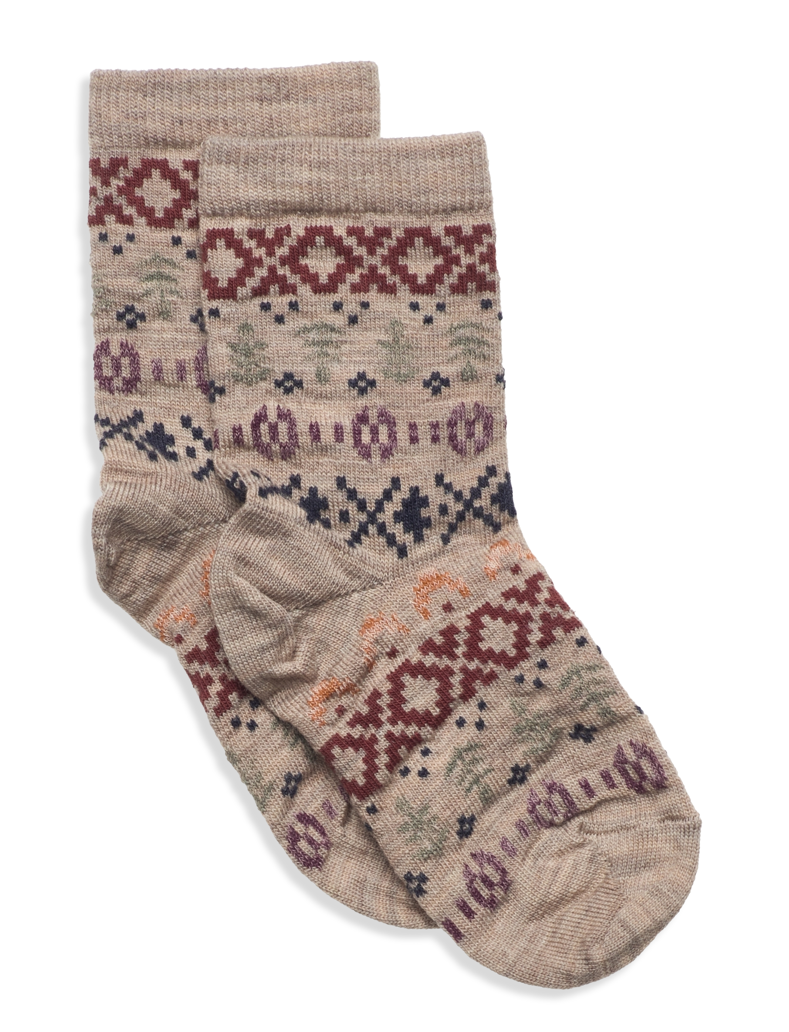 Anna socks - LIGHT BROWN MELANGE