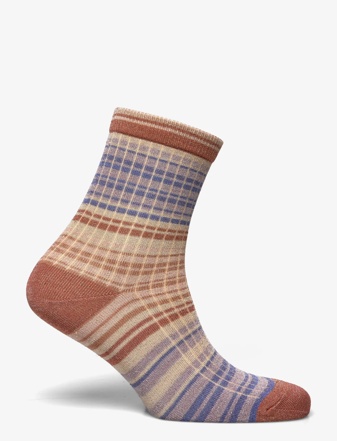 mp Denmark - Vilma glitter socks - madalaimad hinnad - copper brown - 1