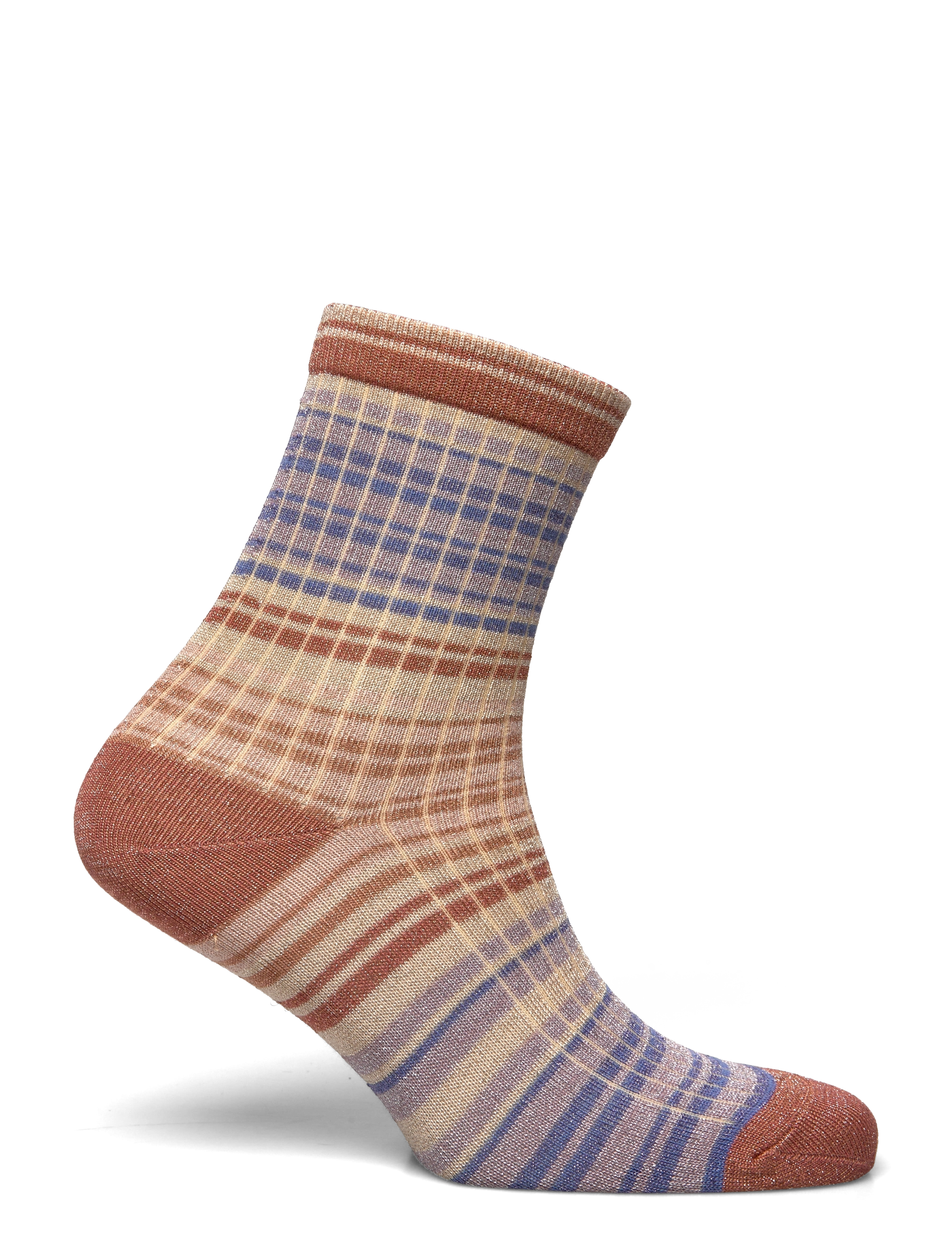 mp Denmark - Vilma glitter socks - copper brown - 1