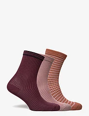 mp Denmark - Karen socks - 3-pack - zemākās cenas - woodrose multi mix - 1