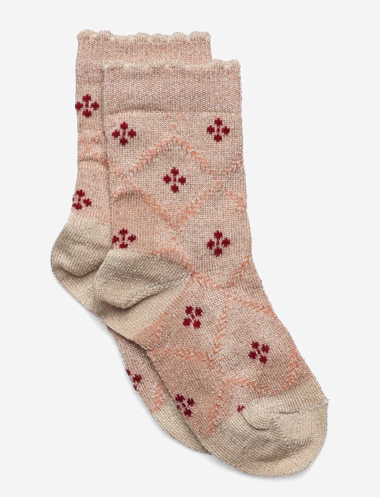 mp Denmark - Freja glitter socks - cream - 0