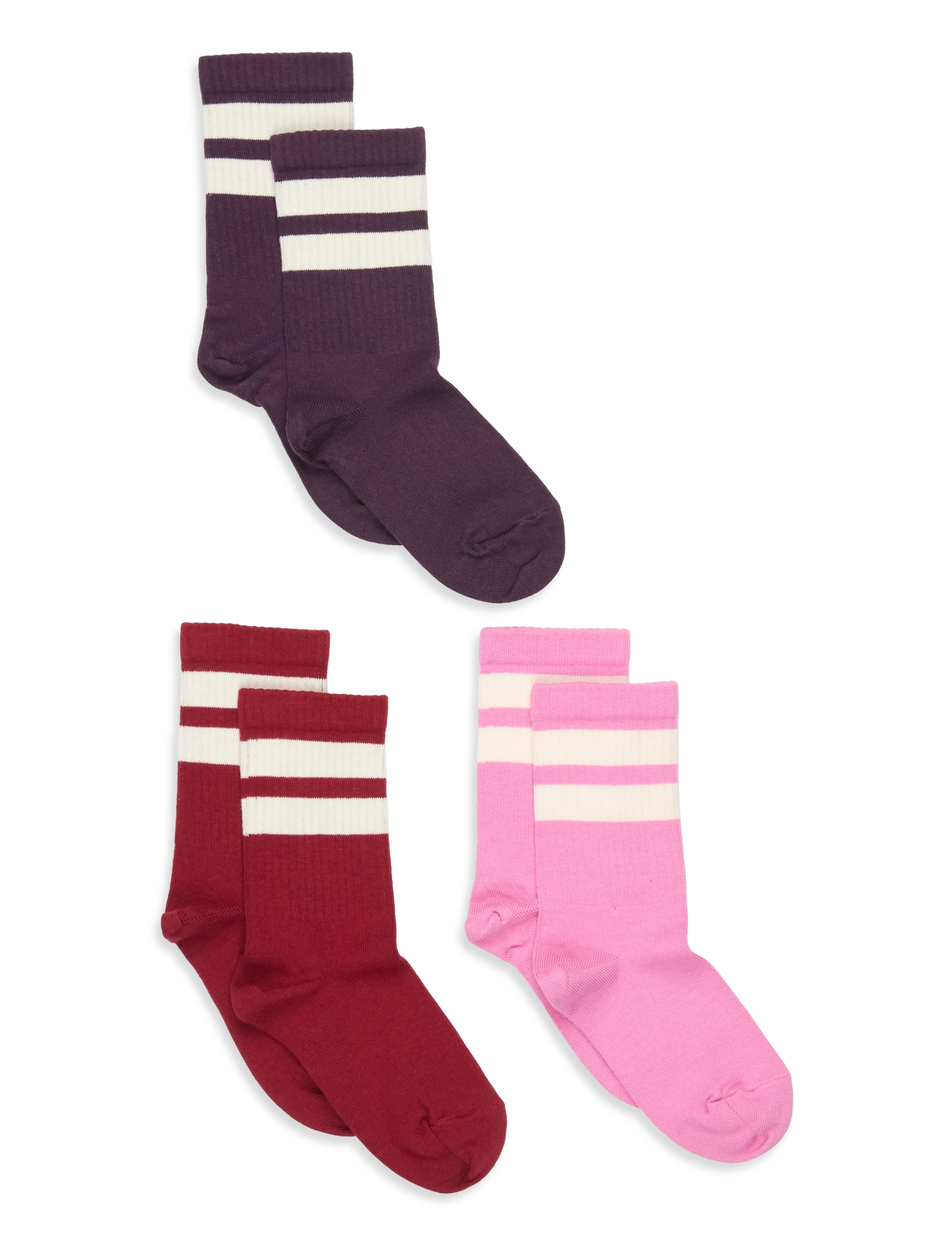 mp Denmark Anker socks - 3-pack - mp Kids - DARK PURPLE / purple