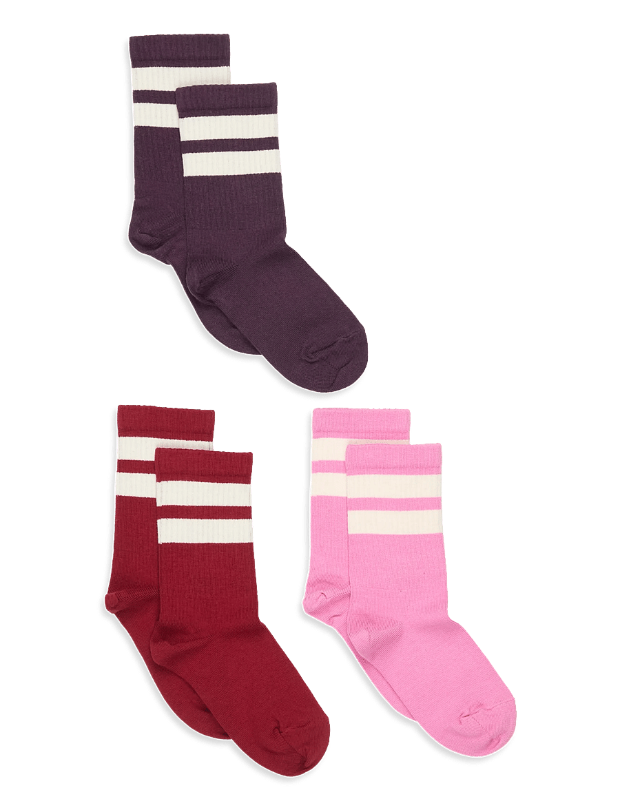 mp Denmark - Anker socks - 3-pack - strümpfe - dark purple - 0