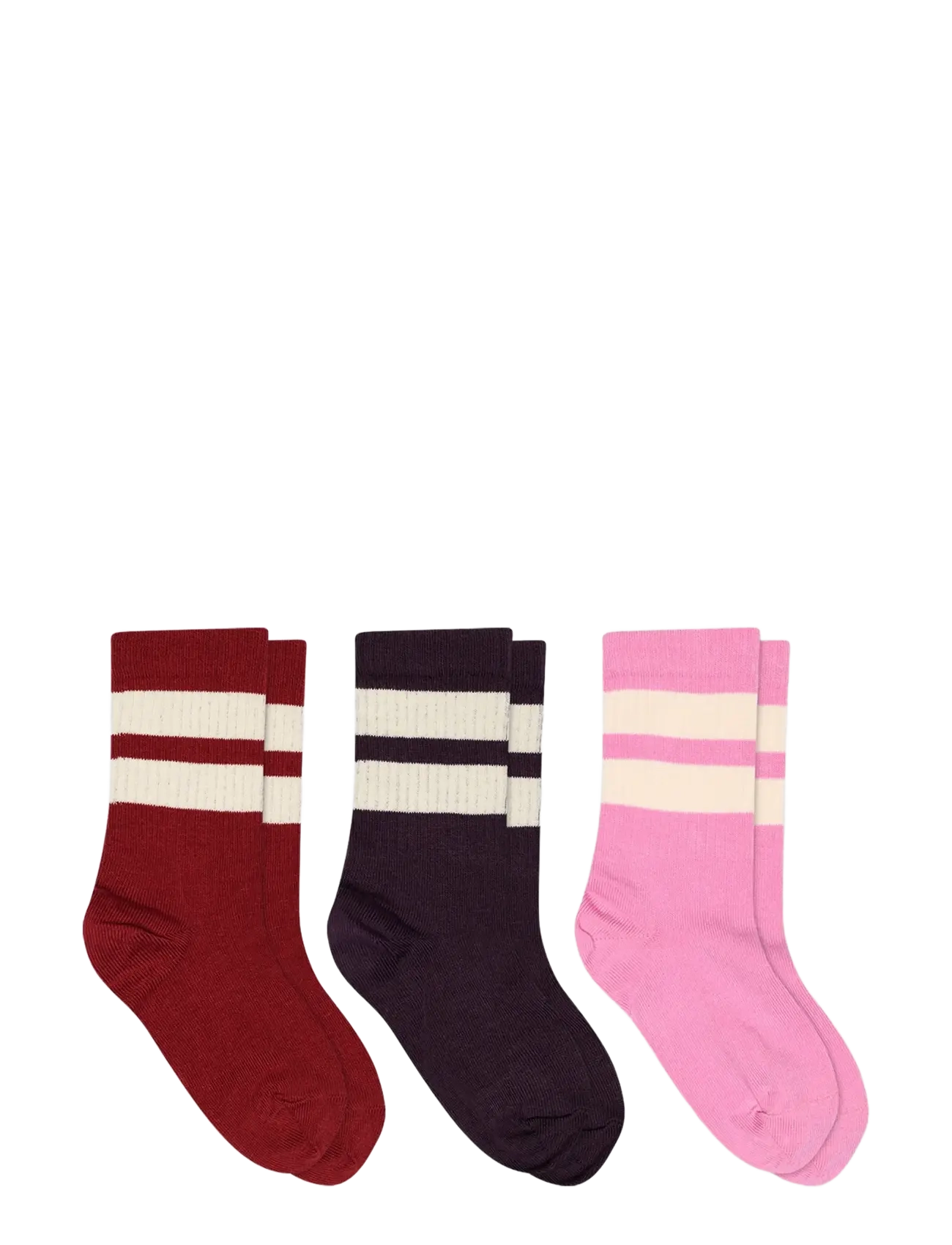 mp Denmark Anker socks - 3-pack - Strømper - DARK PURPLE / purple