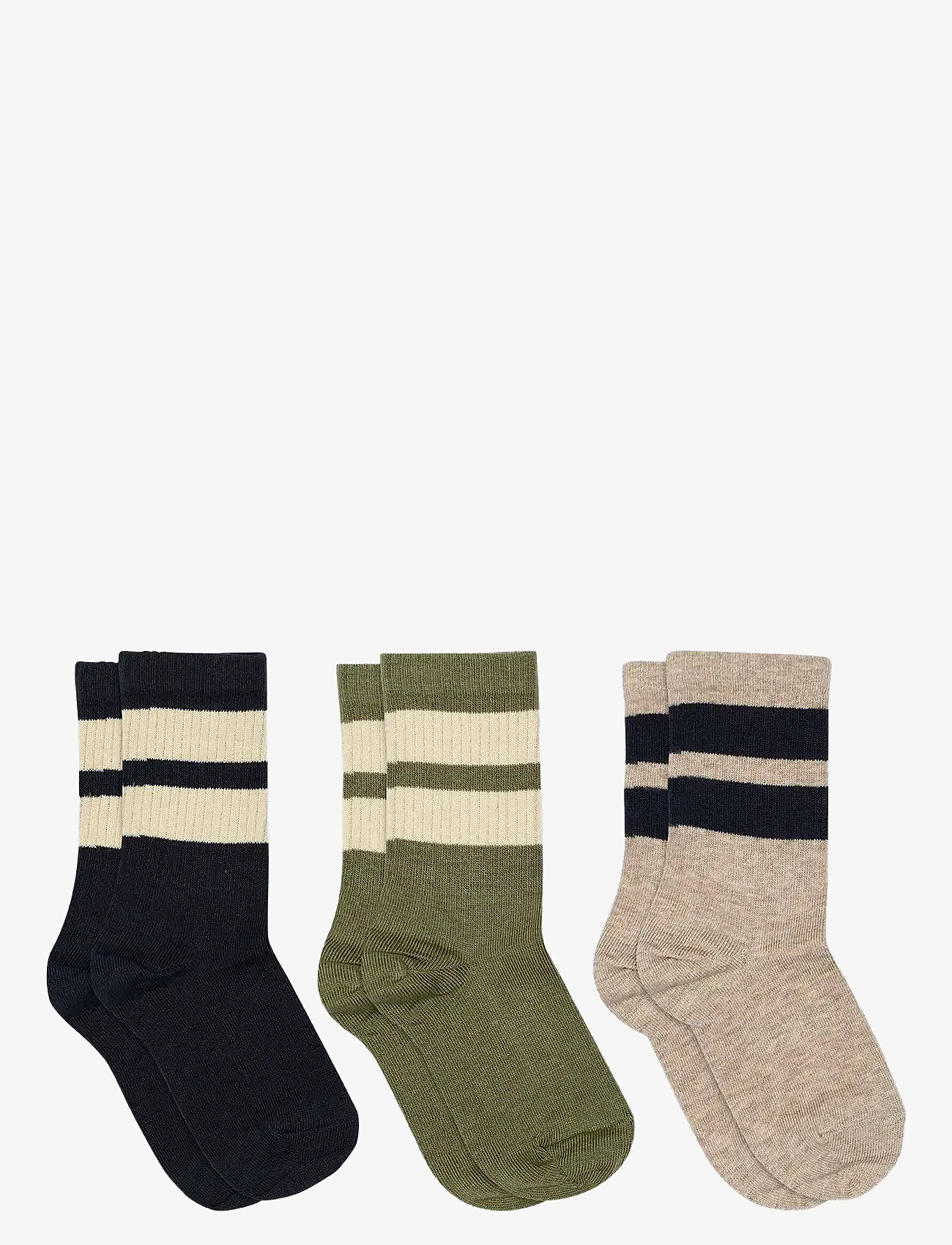 mp Denmark - Anker socks - 3-pack - höstkläder - light brown melange - 0