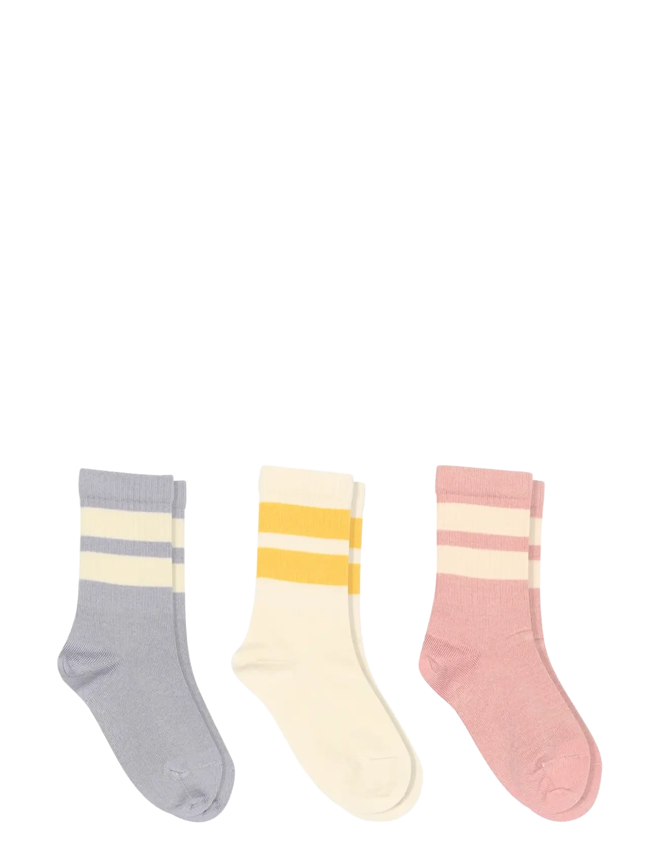 Anker socks - 3-pack - SILVER PINK