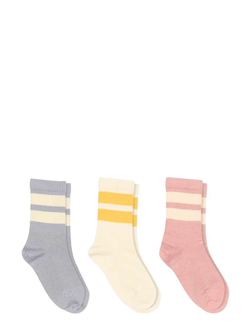 mp Denmark - Anker socks - 3-pack - sokid - silver pink - 0