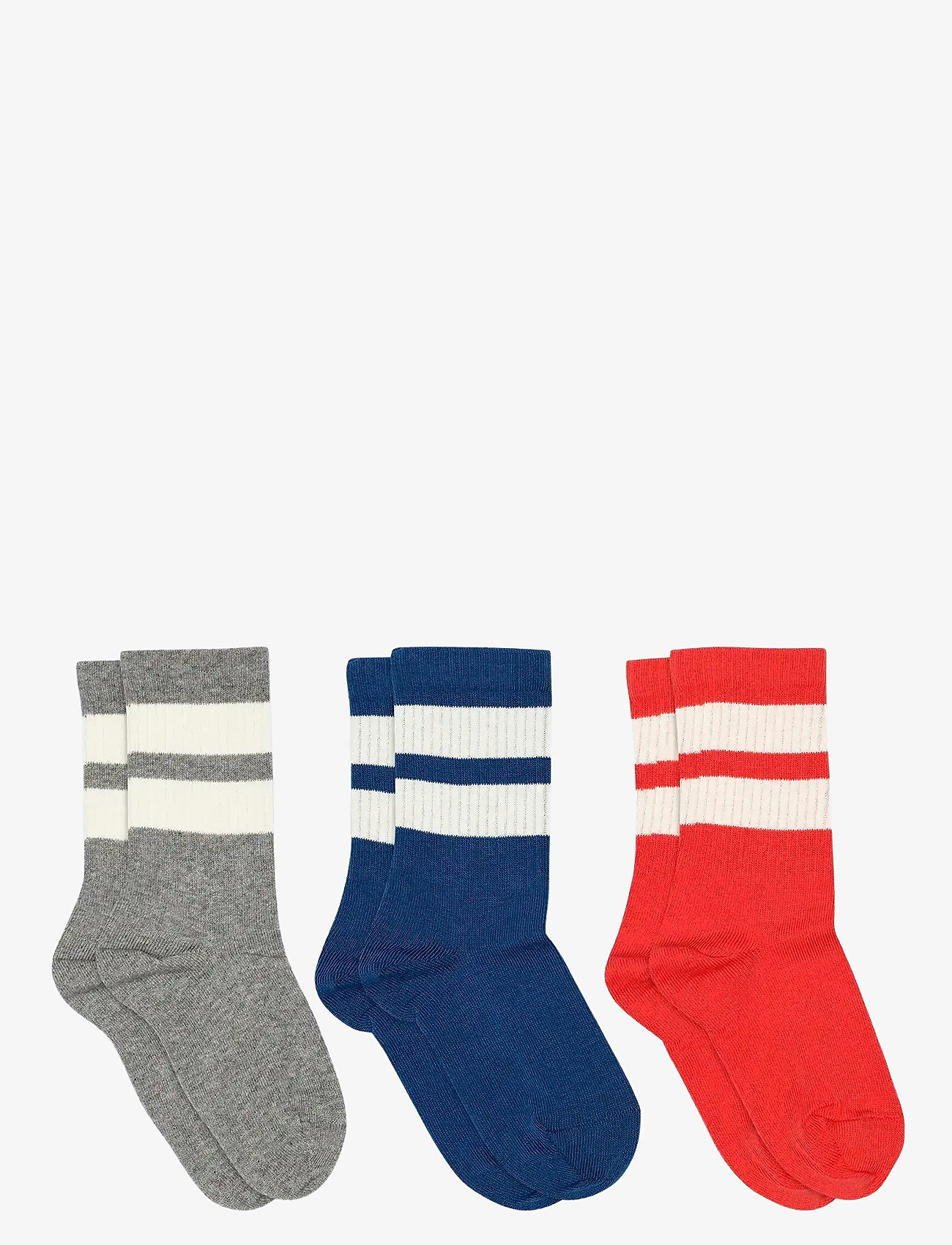 mp Denmark - Anker socks - 3-pack - strømper - tomato - 0