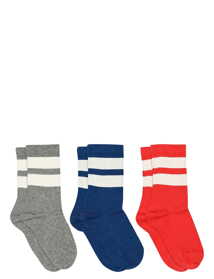 mp Denmark - Anker socks - 3-pack - strømper - tomato - 0