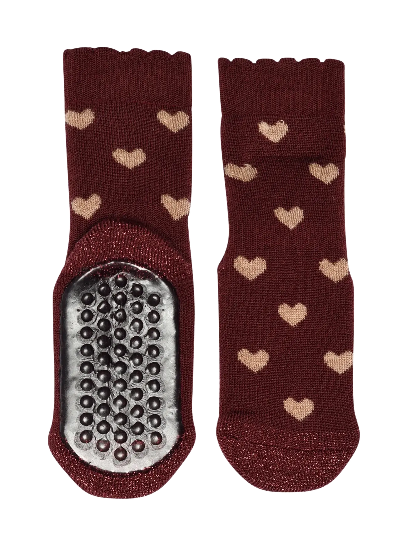 mp Denmark Rosalia socks - anti-slip - Winterkollektion - WINE RED / burgundy