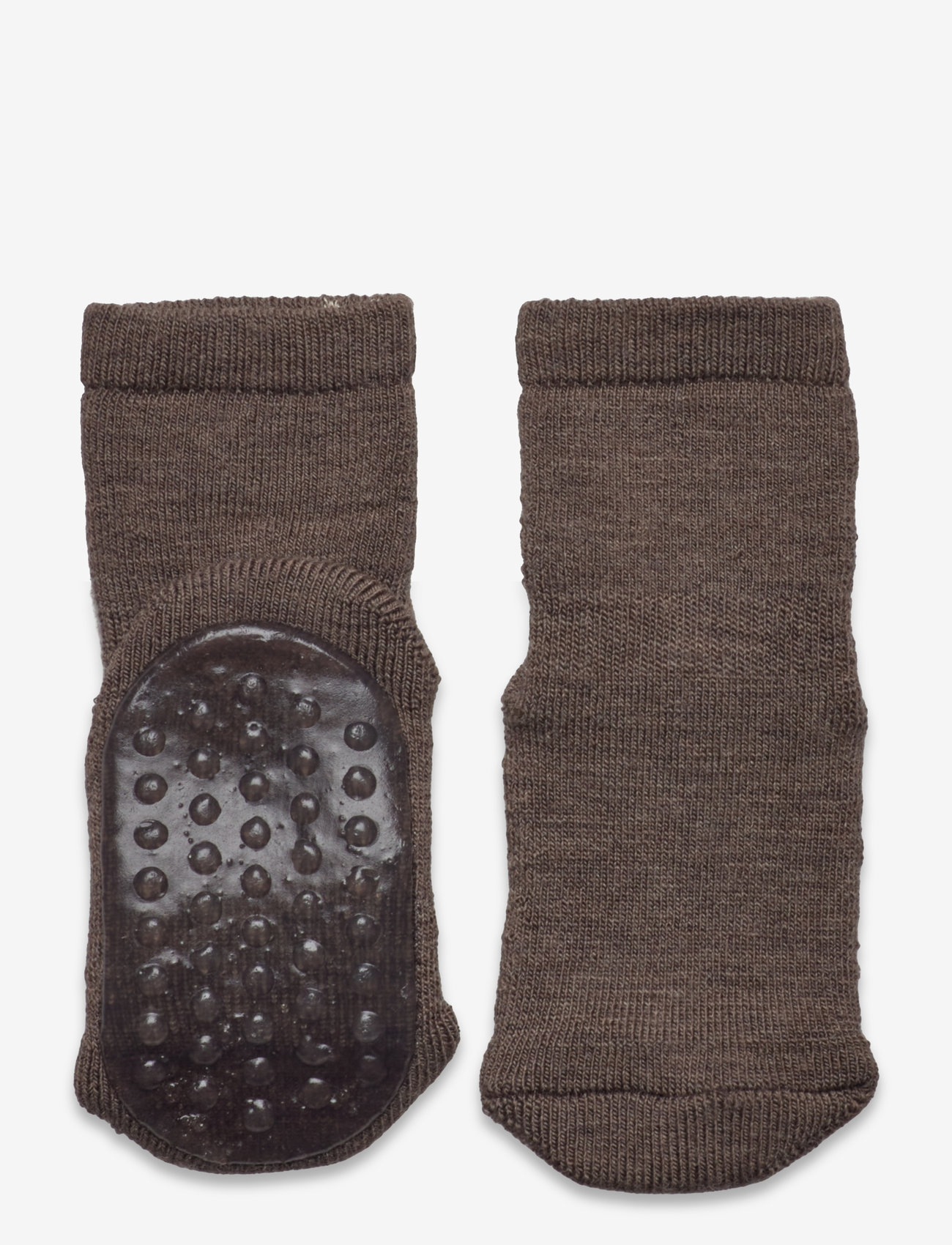mp Denmark - Wool socks - anti-slip - sügisesed riided - brown melange - 0
