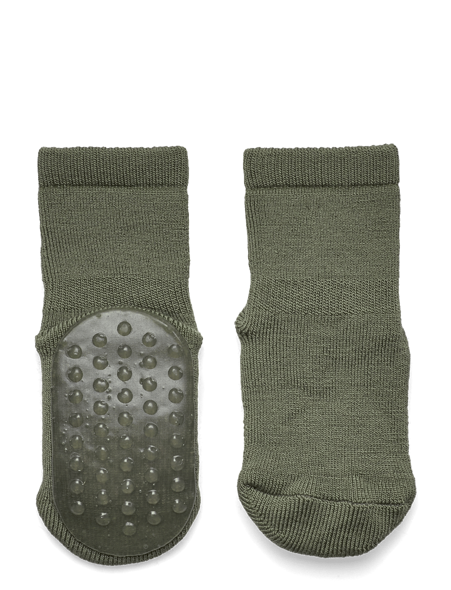 mp Denmark - Wool socks - anti-slip - anti-rutsch socken - olivine - 0