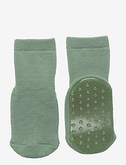 Cotton socks - anti-slip - GRANITE GREEN