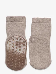 mp Denmark - Cotton socks - anti-slip - zeķes - light brown melange - 0