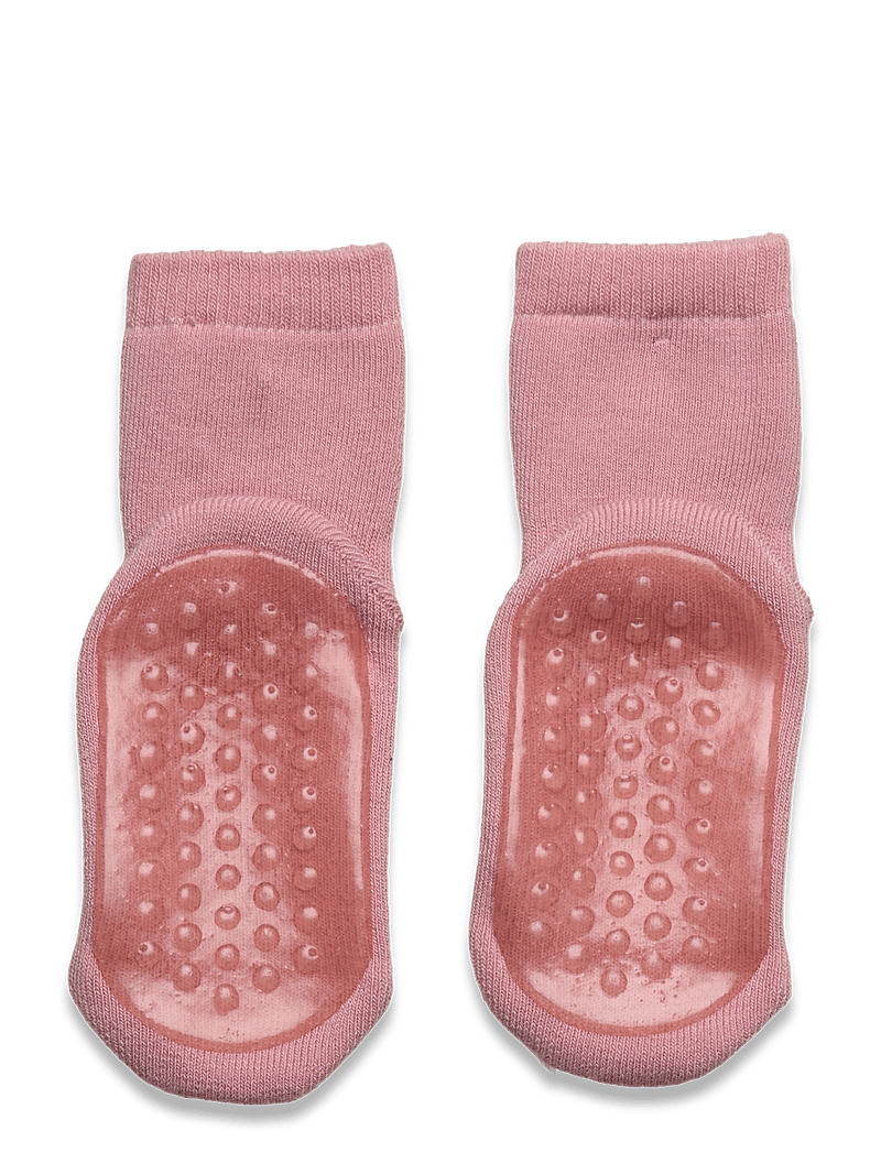 mp Denmark - Cotton socks - anti-slip - halksockor - silver pink - 1