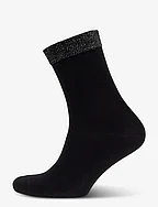 Wool/silk socks - BLACK