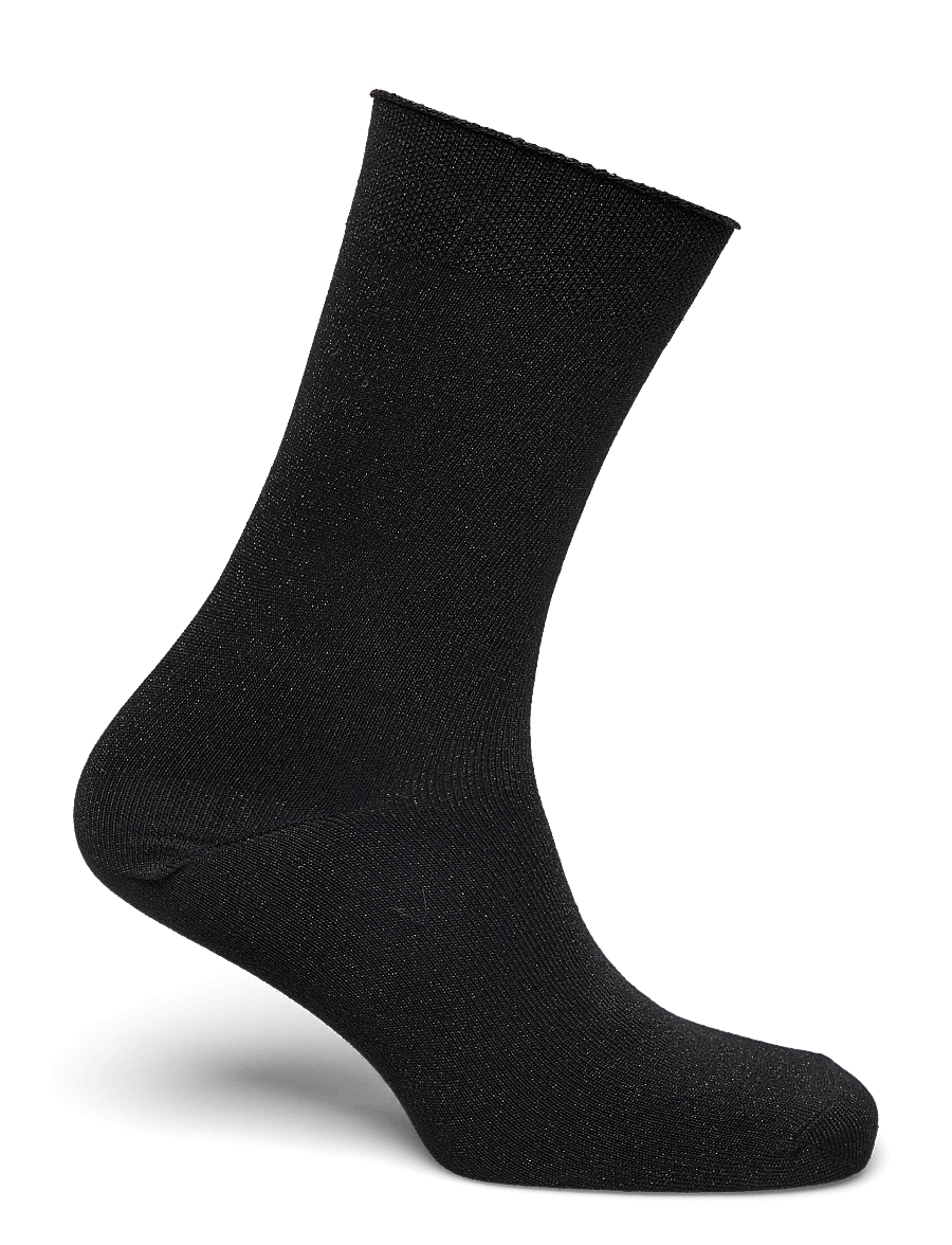 mp Denmark - Lucinda glitter socks - almindelige strømper - black - 1