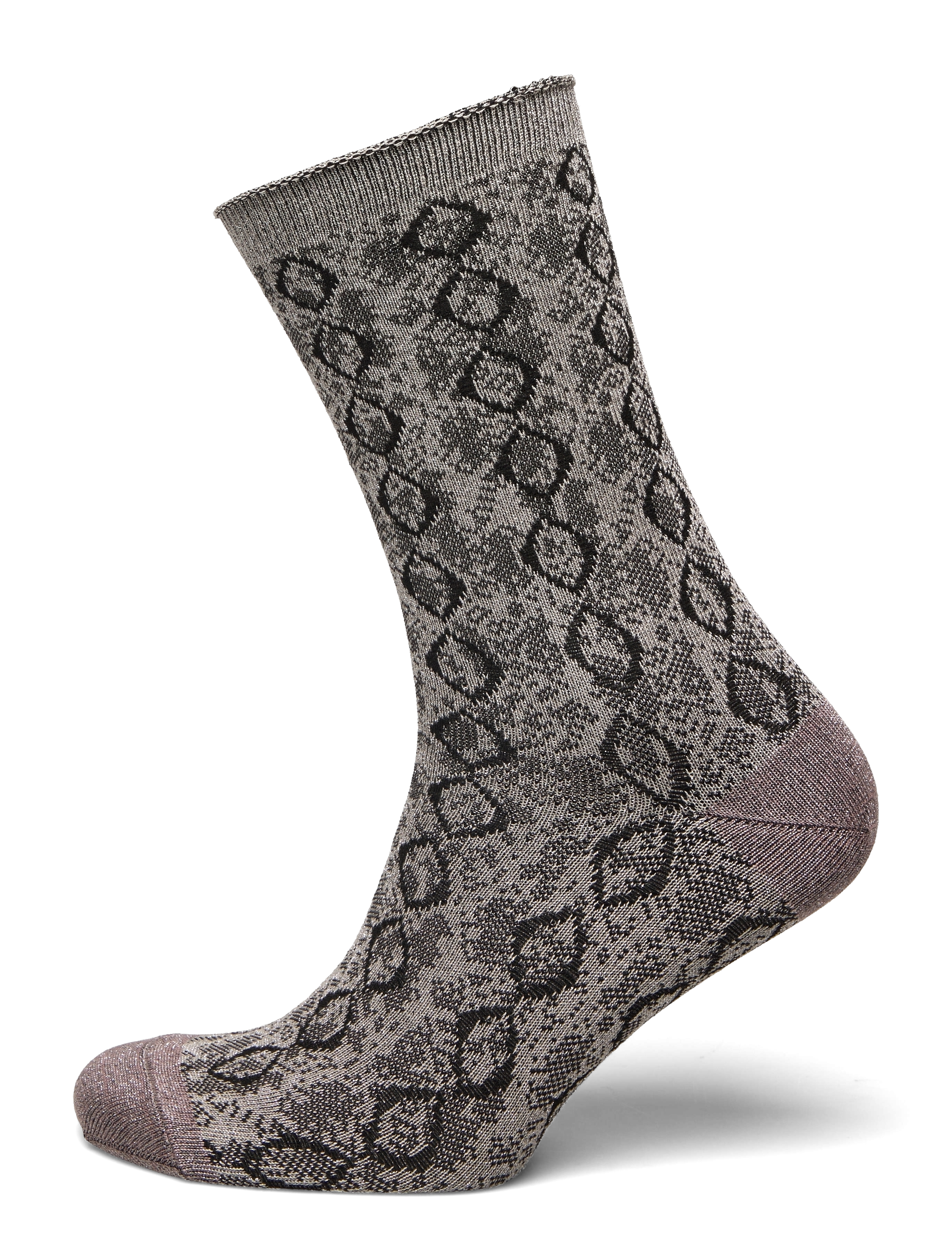 mp Denmark Pytha glitter socks - Almindelige strømper - CHAMPAGNE / grey