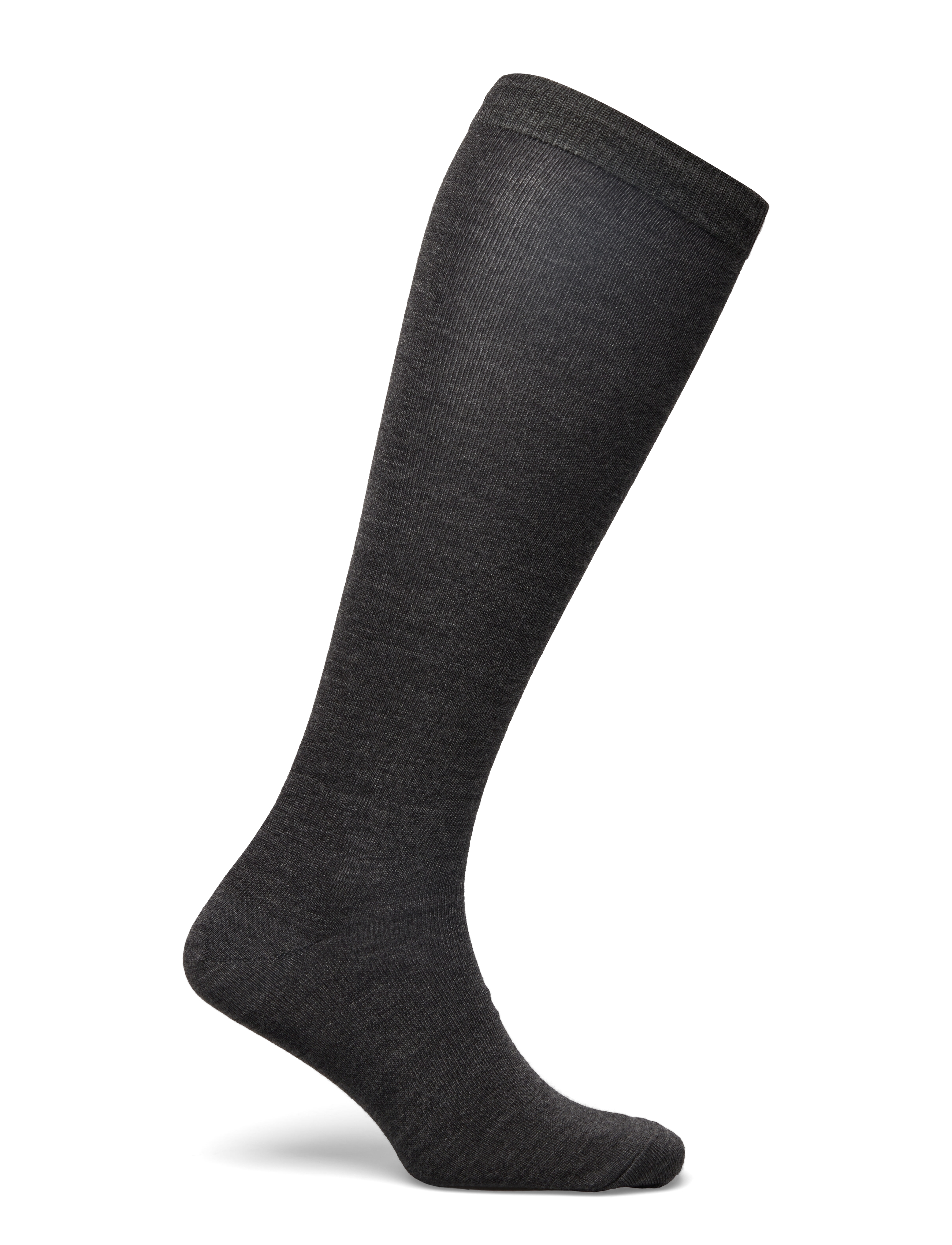 mp Denmark - Wool/cotton knee socks - vienkāršas zeķes - dark grey melange - 1