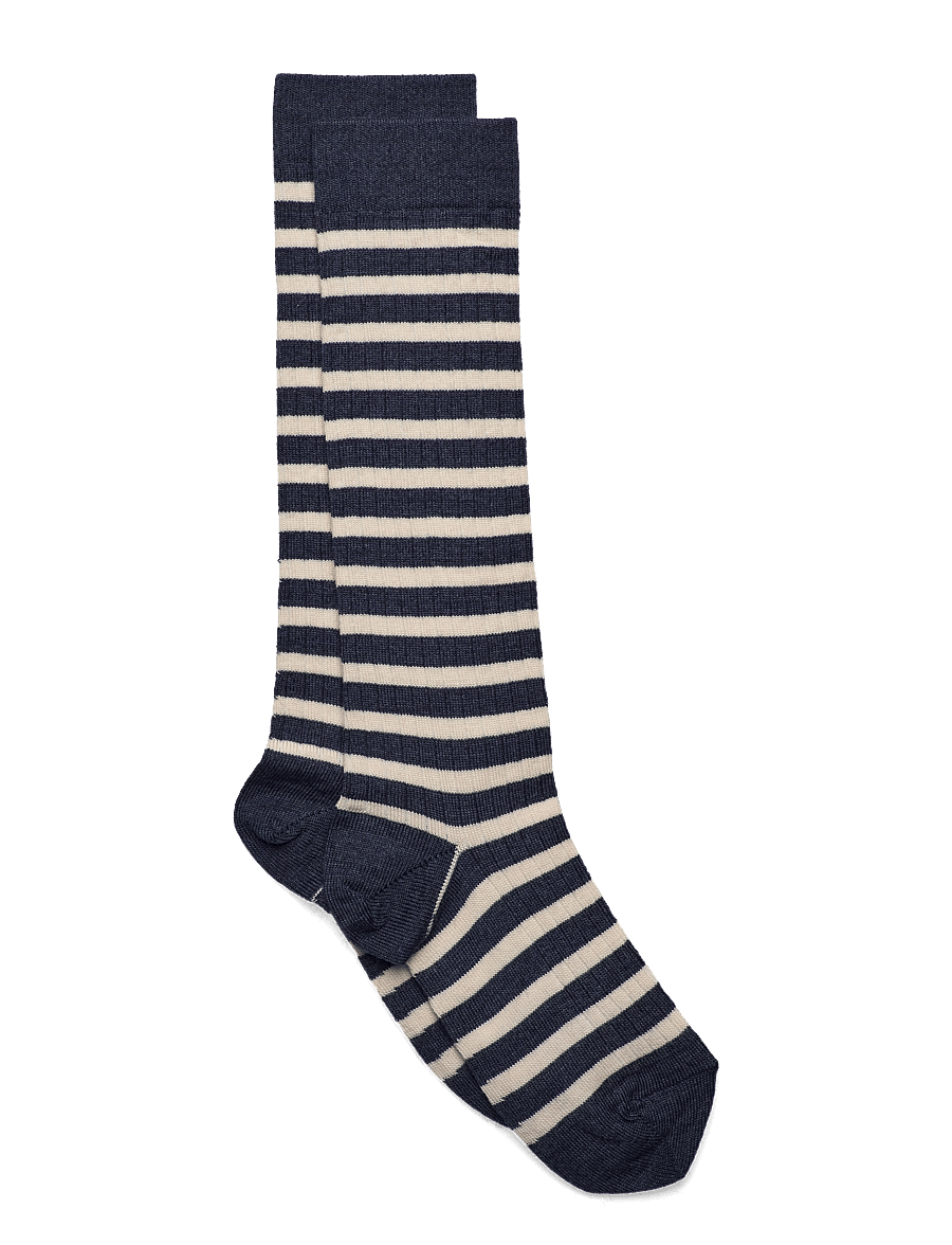 mp Denmark - Elis knee socks - strümpfe - dark denim melange - 0