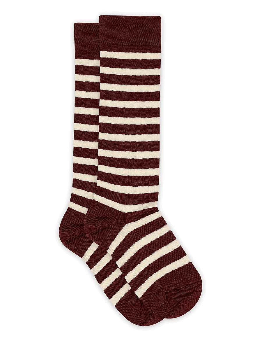 mp Denmark - Elis knee socks - strømper - wine red - 0