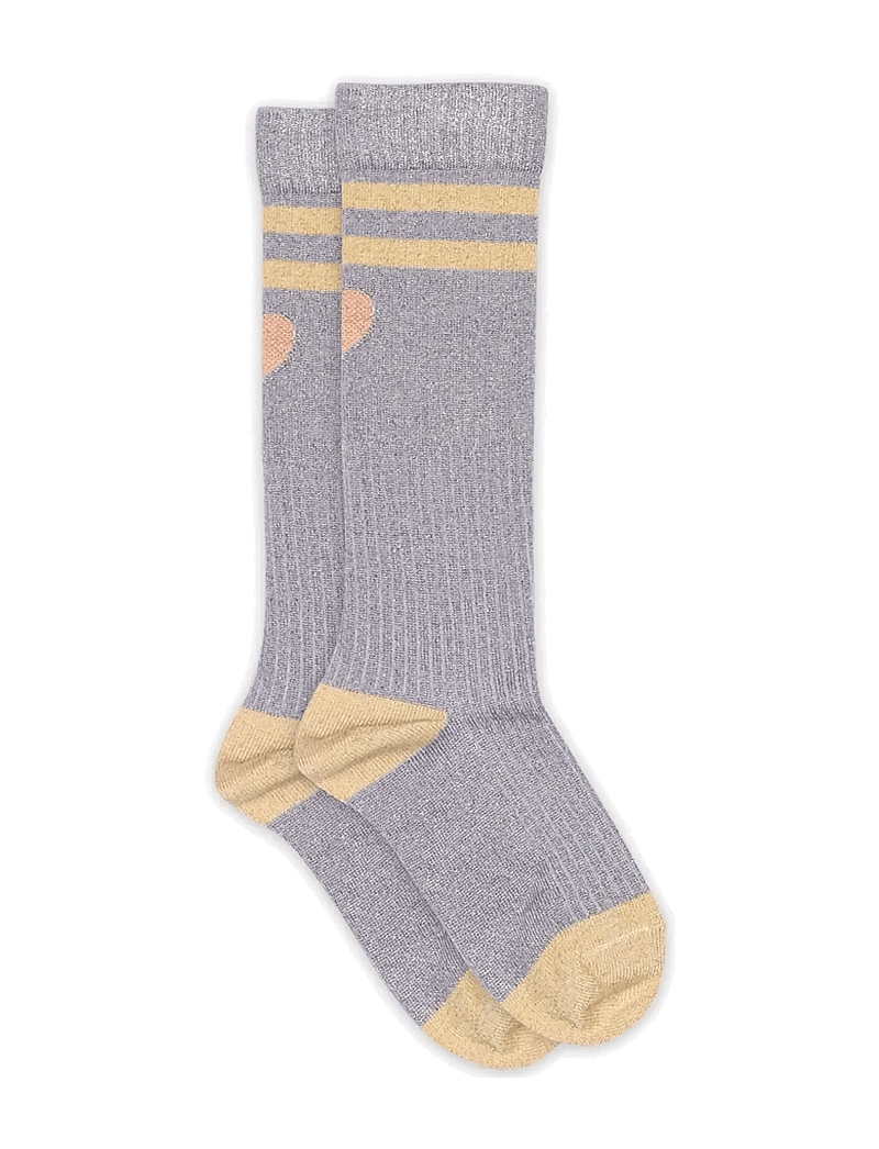 mp Denmark - Elga glitter knee socks - sokid - wisteria - 0
