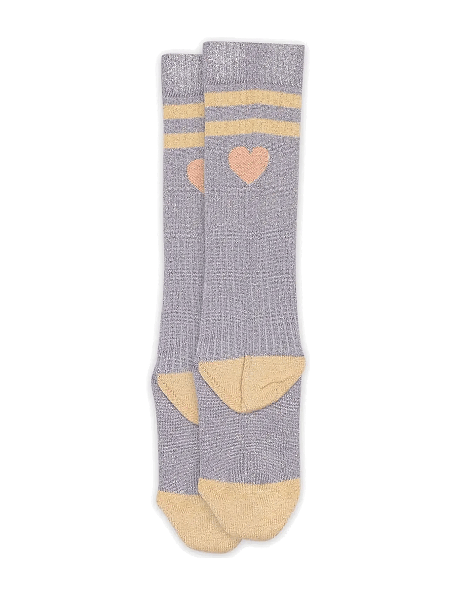 mp Denmark - Elga glitter knee socks - strümpfe - wisteria - 1