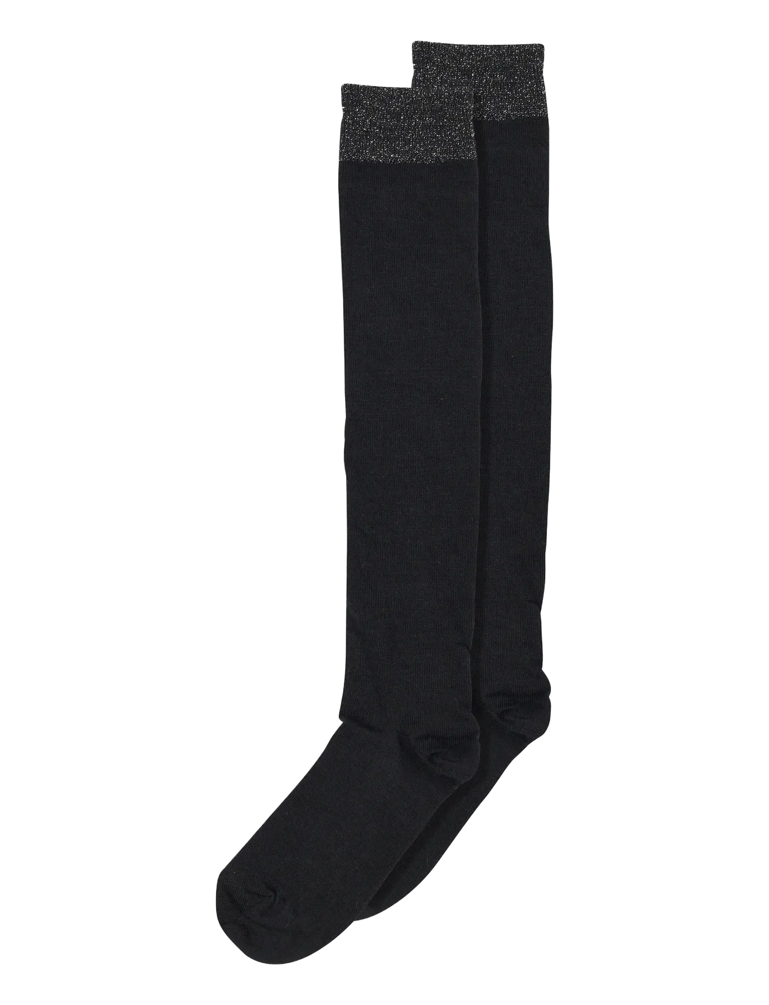 mp Denmark Wool/silk knee socks - Undertøj - BLACK / black