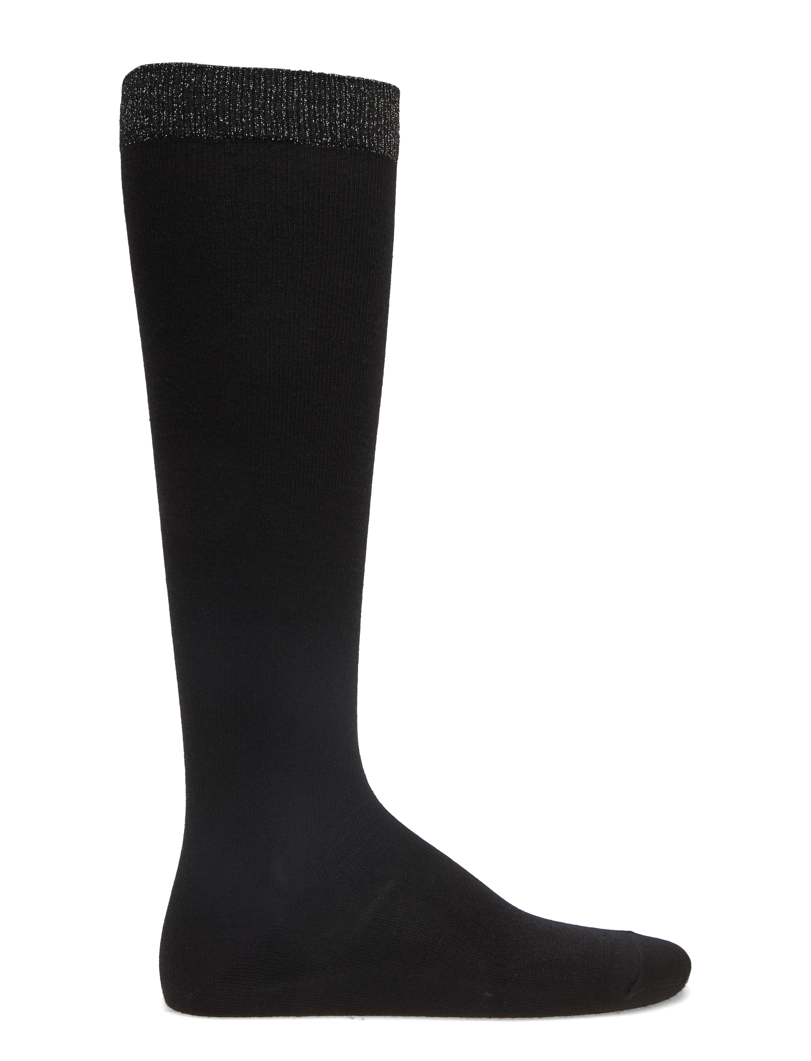 mp Denmark - Wool/silk knee socks - knästrumpor - black - 1