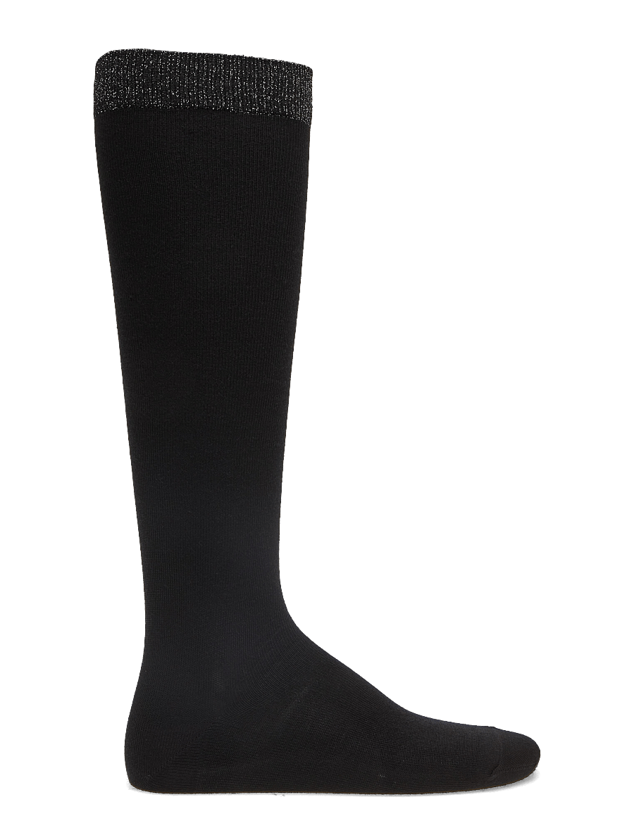 mp Denmark - Wool/silk knee socks - põlvikud - black - 1