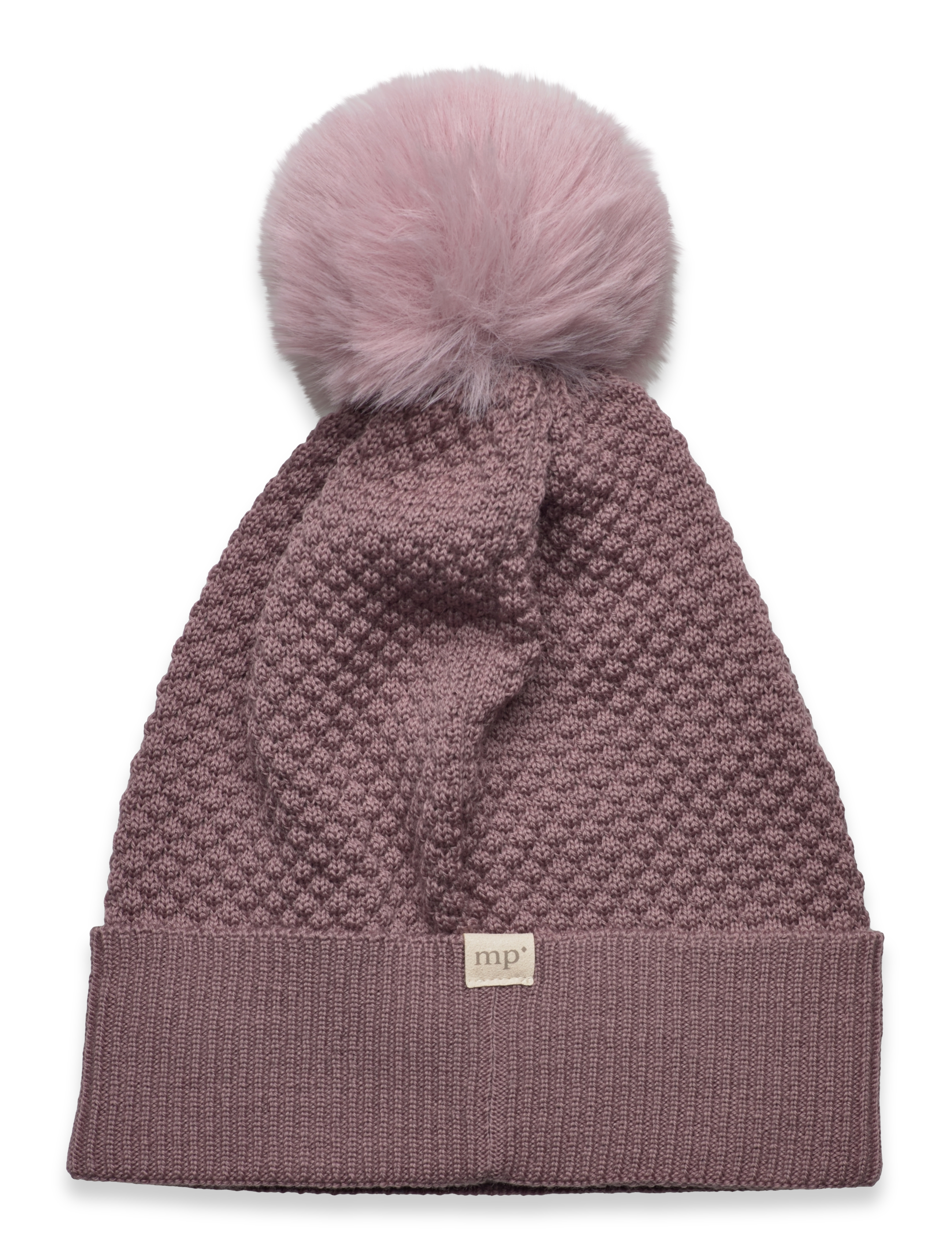 mp Denmark Oslo beanie - fake fur - Accessoires - MAUVE SHADOWS / pink/rose