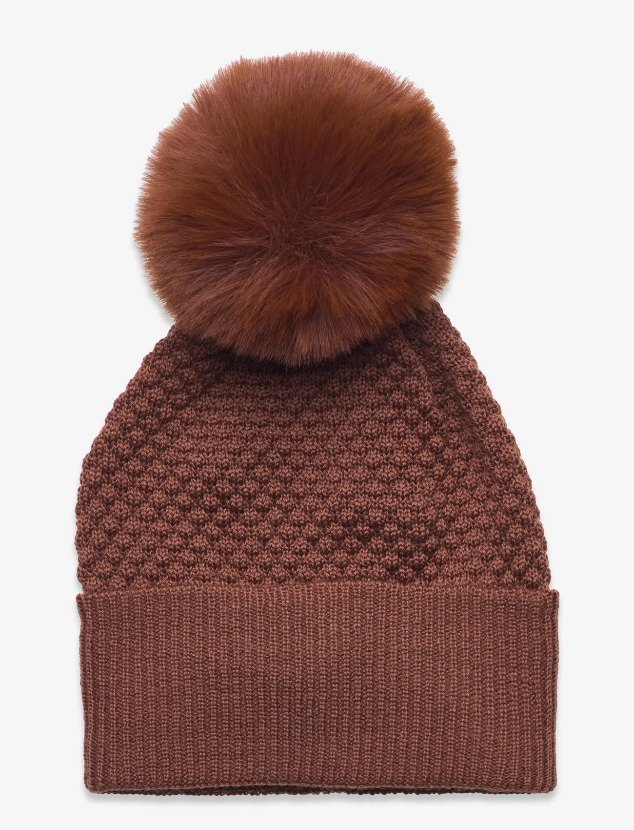 mp Denmark - Oslo beanie - fake fur - mažiausios kainos - soft brown - 0