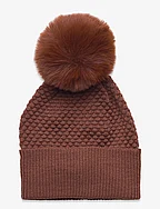 Oslo beanie - fake fur - SOFT BROWN