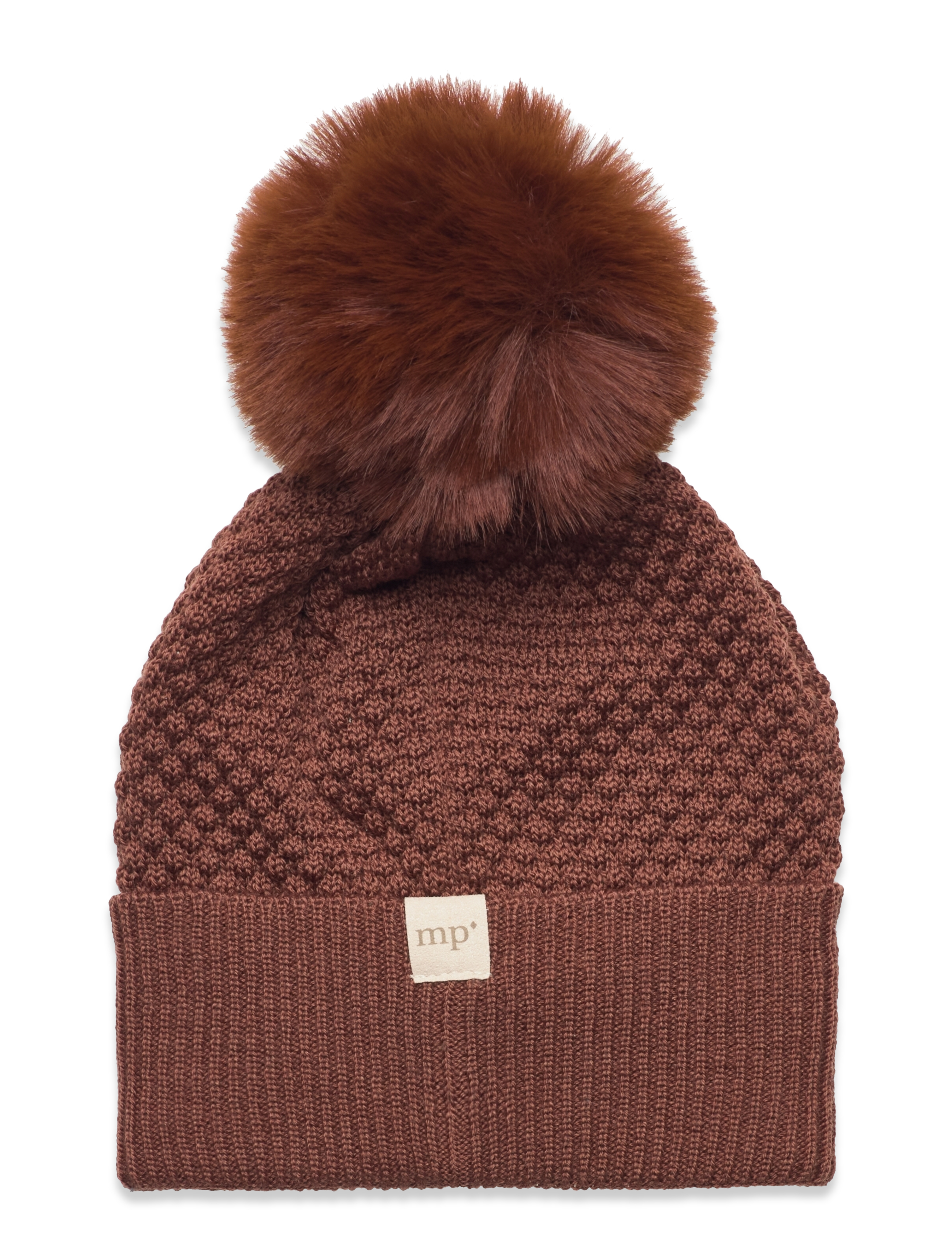 mp Denmark - Oslo beanie - fake fur - accessoires - soft brown - 1