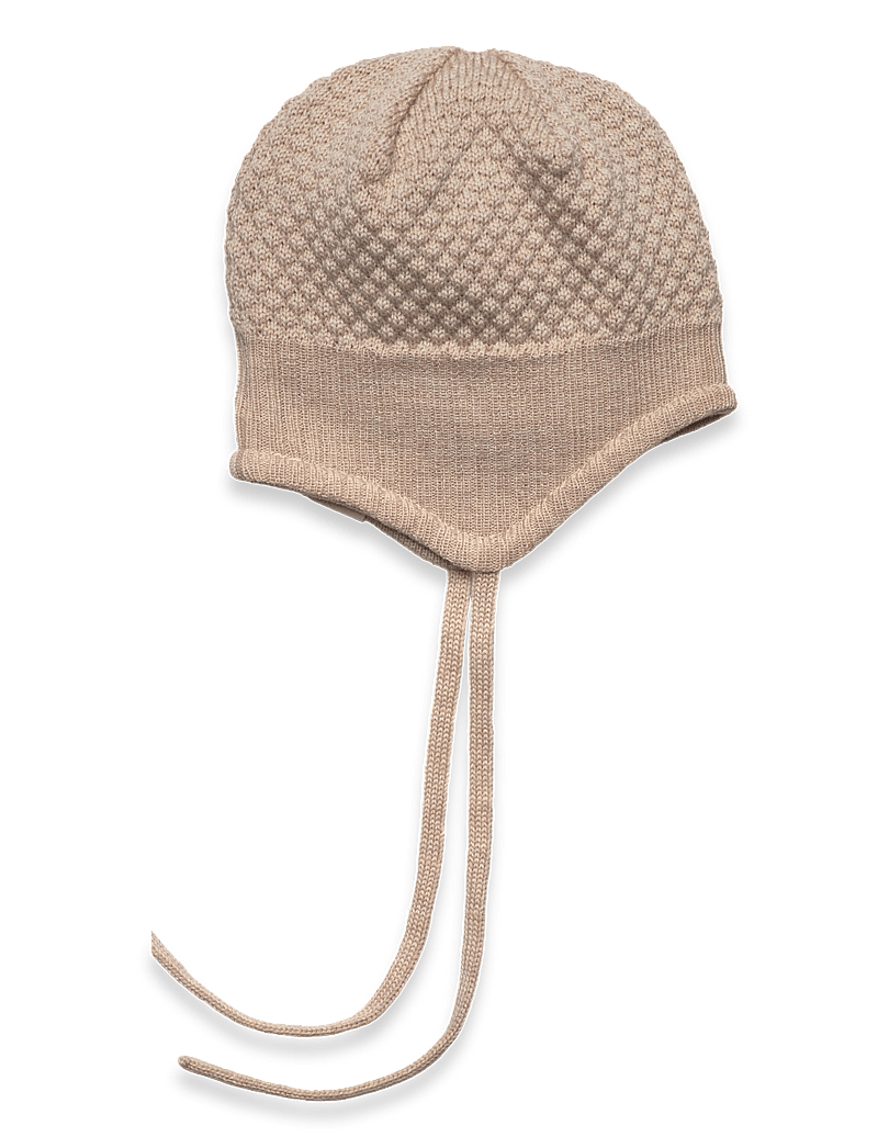 mp Denmark - Oslo bonnet - babymössor - beige melange - 0