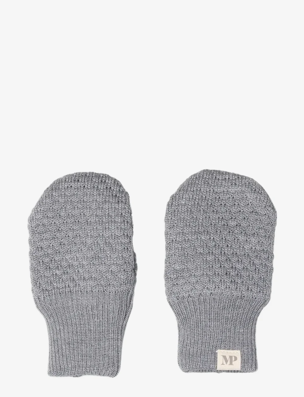 mp Denmark - Oslo mittens - vantar - grey melange - 0