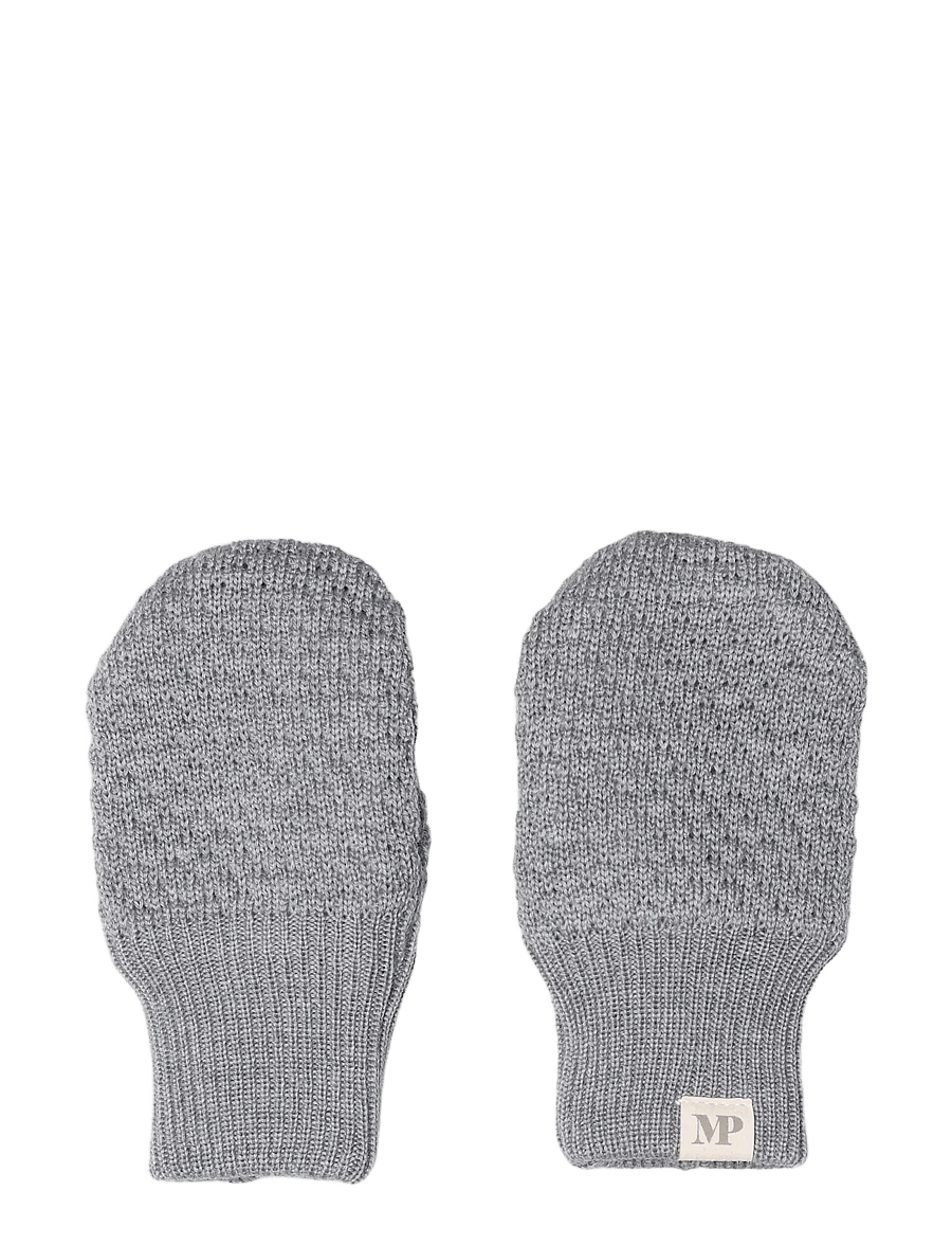mp Denmark - Oslo mittens - handsker - grey melange - 0
