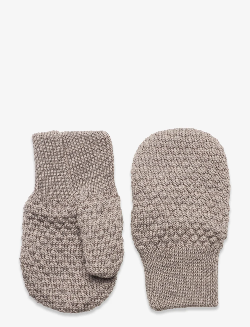 mp Denmark - Oslo mittens - vantar - light brown melange - 0