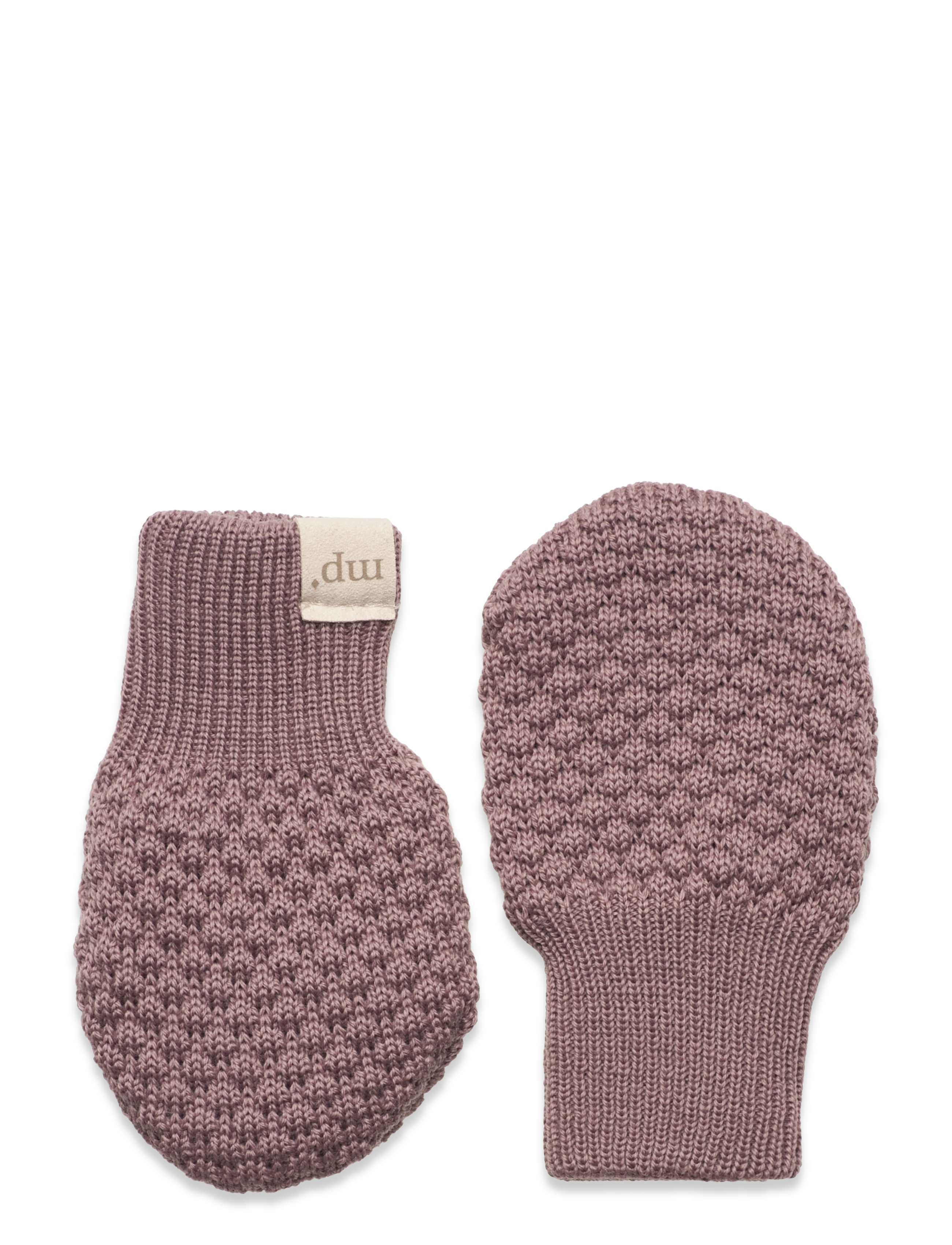 mp Denmark Oslo Mittens, Børn, Strikkede Vanter, Lila, Str: 0-1Y