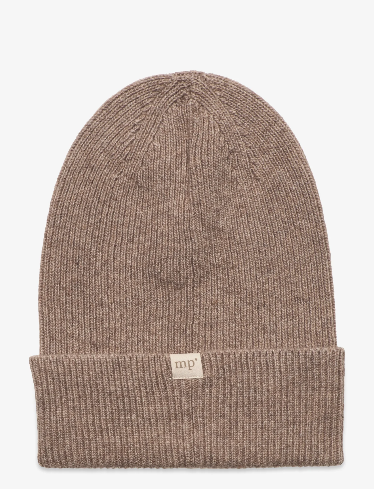 mp Denmark - Copenhagen Beanie - winter hats - light brown melange - 1